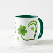 St. Patrick's Day Shamrock Mok (Voorkant rechts)