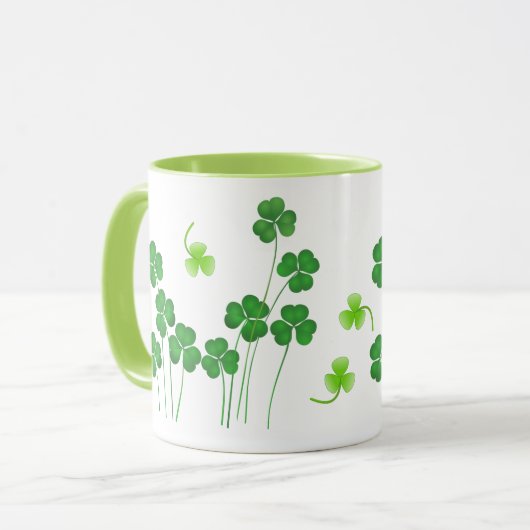 St. Patrick's Day Shamrock Mok (Voorkant links)