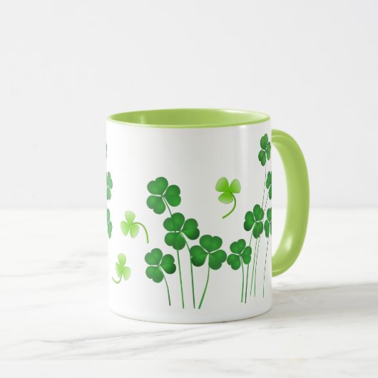 St. Patrick's Day Shamrock Mok (Voorkant rechts)