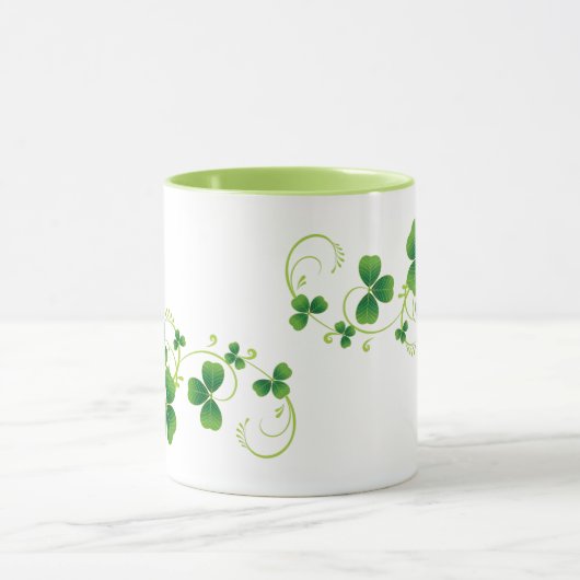 St. Patrick's Day Shamrock Mok (Midden)