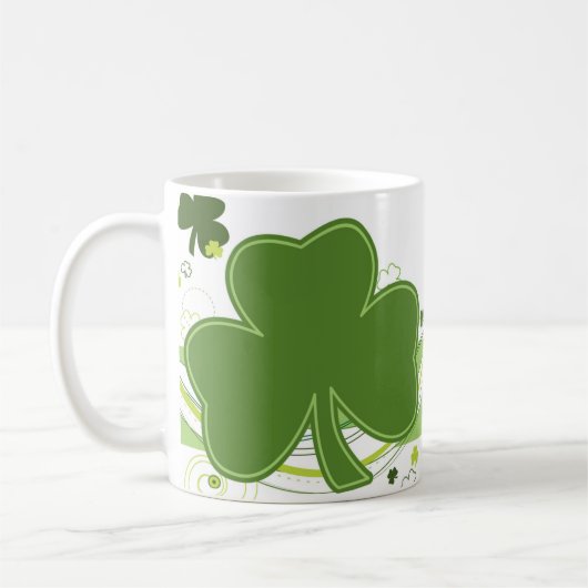 St. Patrick's Day Shamrock Mok - 11 oz (Links)