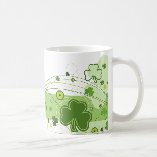 St. Patrick's Day Shamrock Mok - 11 oz (Rechts)