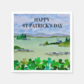 St Patrick's Day Shamrock Napkins Servet (Voorkant)
