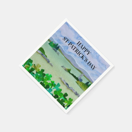 St Patrick's Day Shamrock Napkins Servet (Hoek)