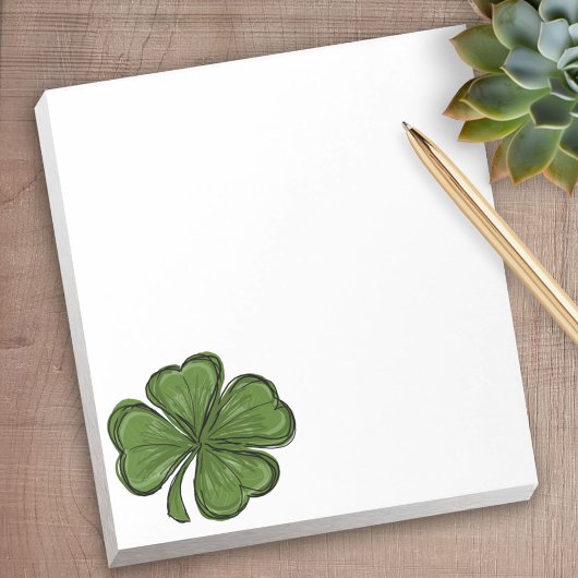 St Patrick's Day Shamrock Notitieblok