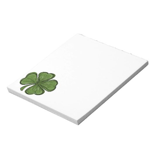 St Patrick's Day Shamrock Notitieblok (Linkerzijde)