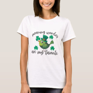 St Patricks Day Shamrock Ochtend Houtjes Zijn Mijn T-shirt