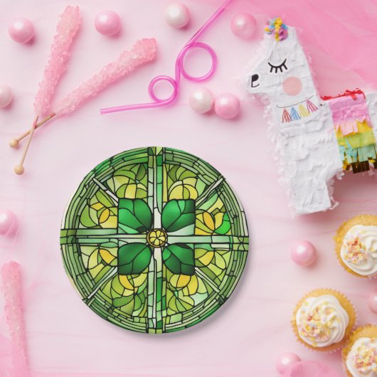 St Patricks Day Shamrock Papieren Bordje (Feest)
