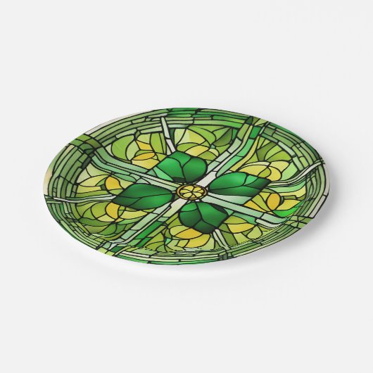 St Patricks Day Shamrock Papieren Bordje (Gekanteld)