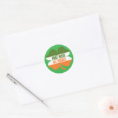 St Patricks Day shamrock - Part Irish All Trouble Ronde Sticker (Envelop)