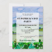 St Patrick's Day Shamrock Party Invitation Kaart (Voorkant)