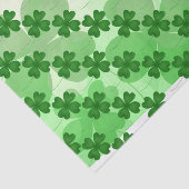 St Patricks Day Shamrock patroon Tissuepapier (Detail)