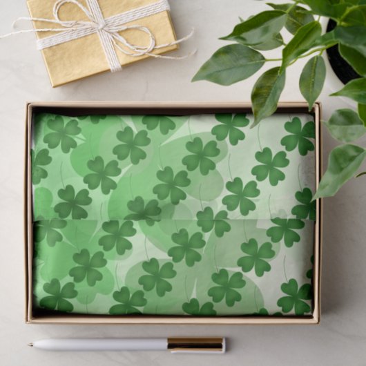 St Patricks Day Shamrock patroon Tissuepapier (Geschenk)