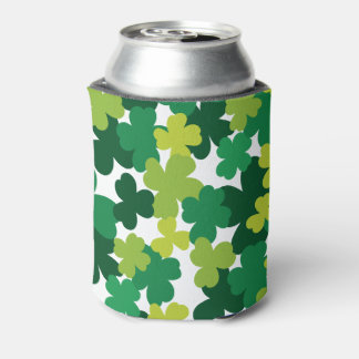 St. Patrick's Day Shamrock Pattern Blikjeskoeler