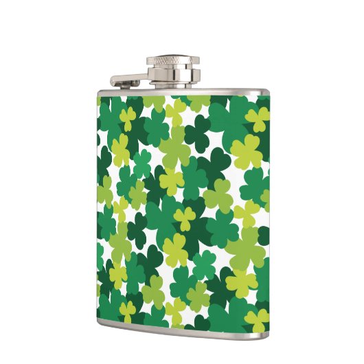 St. Patrick's Day Shamrock Pattern Heupfles (Links)