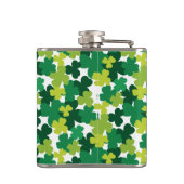 St. Patrick's Day Shamrock Pattern Heupfles (Achterkant)