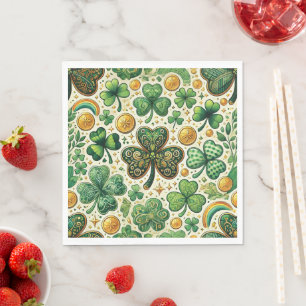St. Patrick's Day Shamrock Pattern Servet