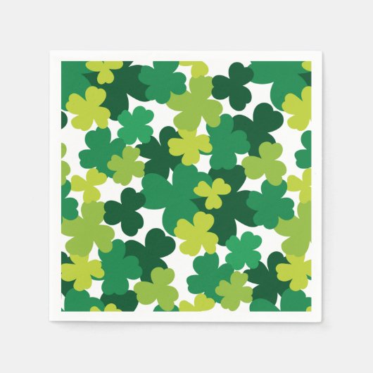 St. Patrick's Day Shamrock Pattern Servet (Voorkant)