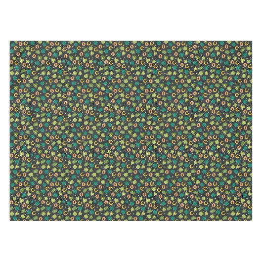 St. Patrick's Day Shamrock Pattern Tafelkleed (Voorkant (Horizontaal))