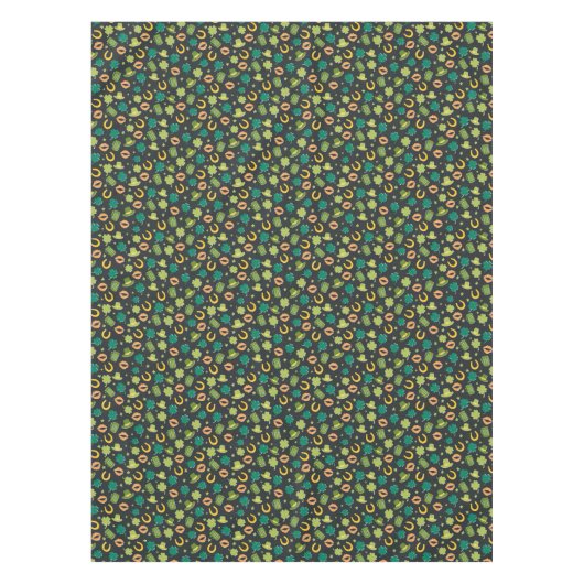 St. Patrick's Day Shamrock Pattern Tafelkleed (Voorkant)