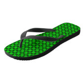 St. Patrick's Day Shamrock Pattern Teenslippers (Schuin)