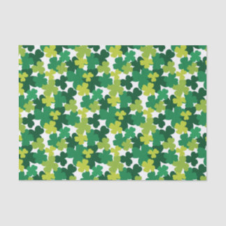 St. Patrick's Day Shamrock Pattern Tissuepapier