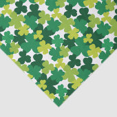 St. Patrick's Day Shamrock Pattern Tissuepapier (Detail)
