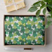 St. Patrick's Day Shamrock Pattern Tissuepapier (Geschenk)