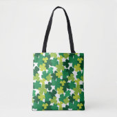 St. Patrick's Day Shamrock Pattern Tote Bag (Voorkant)