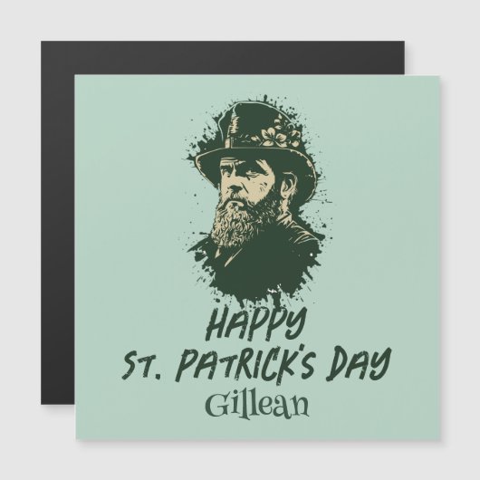 St. Patrick's Day  Shamrock personaliseert (Voorkant / Achterkant)
