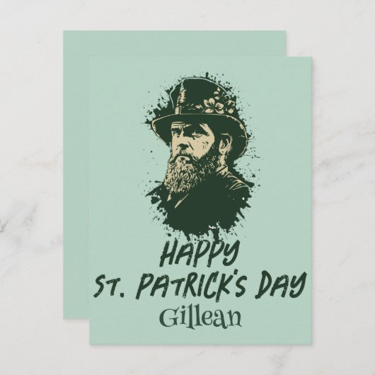 St. Patrick's Day  Shamrock personaliseert (Voorkant / Achterkant)