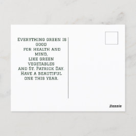 St. Patrick's Day Shamrock personaliseert Briefkaart