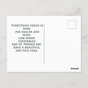 St. Patrick's Day Shamrock personaliseert Briefkaart