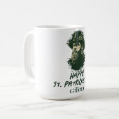 St. Patrick's Day  Shamrock personaliseert Koffiemok (Voorkant links)