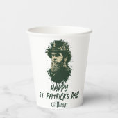 St. Patrick's Day  Shamrock personaliseert Papieren Bekers (Achterkant)