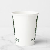 St. Patrick's Day  Shamrock personaliseert Papieren Bekers (Rechts)
