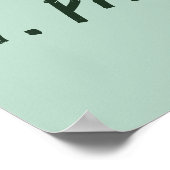 St. Patrick's Day  Shamrock personaliseert Poster (Hoek)