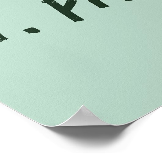 St. Patrick's Day  Shamrock personaliseert Poster (Hoek)