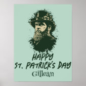 St. Patrick's Day  Shamrock personaliseert Poster (Voorkant)