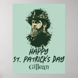 St. Patrick's Day  Shamrock personaliseert Poster