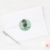 St. Patrick's Day  Shamrock personaliseert Ronde Sticker (Envelop)