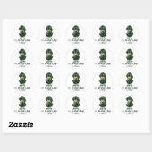 St. Patrick's Day Shamrock personaliseert Ronde Sticker (Vel)