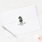 St. Patrick's Day Shamrock personaliseert Ronde Sticker (Envelop)