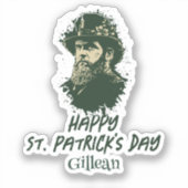 St. Patrick's Day  Shamrock personaliseert Sticker (Voorkant)