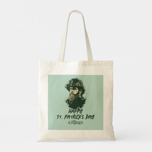 St. Patrick's Day  Shamrock personaliseert Tote Bag (Achterkant)
