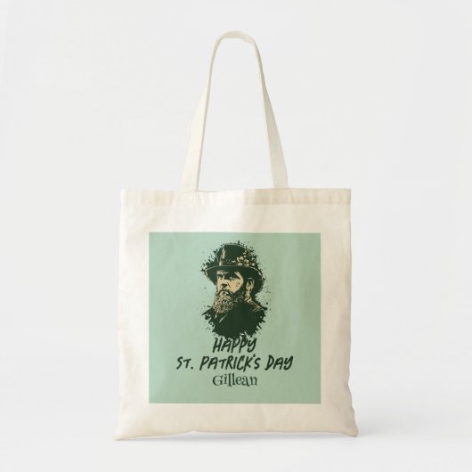 St. Patrick's Day Shamrock personaliseert Tote Bag (Voorkant)