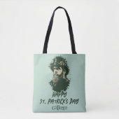 St. Patrick's Day Shamrock personaliseert Tote Bag (Voorkant)
