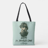 St. Patrick's Day  Shamrock personaliseert Tote Bag (Achterkant)