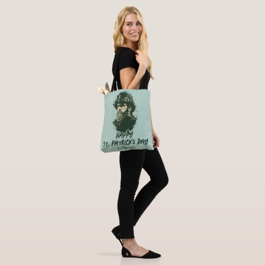 St. Patrick's Day Shamrock personaliseert Tote Bag (Op model)