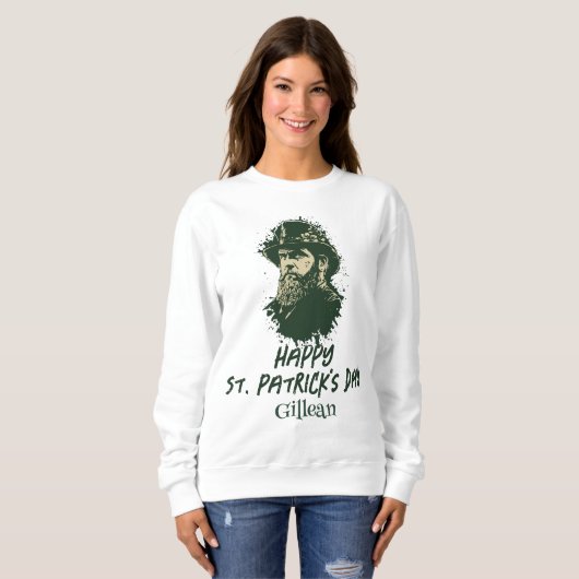 St. Patrick's Day Shamrock personaliseert Trui (Voorkant volledig)